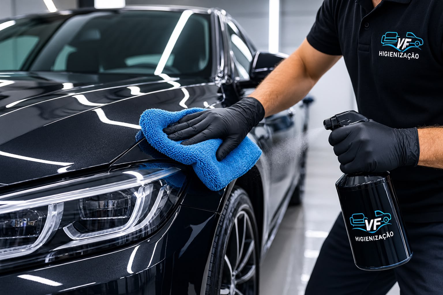 Limpeza completa de automóvel